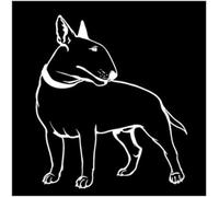 20 Cm X 17,7 Cm, Divertido Bullterrier, Perro, Mascota, Animal, Pies, Protector De Cola, Pegatina Para Coche, Automóviles, Motocicletas, Accesorios Exteriores, Calcomanías De Vinilo