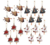 20 colgantes para árbol de Navidad, decoración de ángeles bailando, decoración de Navidad para fiestas navideñas, decoración elegante para el hogar y la oficina