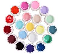 20 Colores Lote Gel UV Batido de Leche PR Hoja de Falsa una para Manicura
