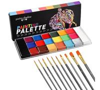 20 Colores Pinturas Cara para Niños y Adultos Set de Pintacaras Infantil Pintura Corporal y Facial Seguridad No Tóxica Pinturas de Cara para Barriga Embarazada Body Paint Halloween/Carnaval/Fiestas