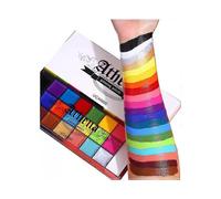 20 Colors Face Body Paint Oil Safe Kids Flash Tattoo Painting Faces Oil Paint Set for Boys Girls Adults Halloween Holiday Daily Art Makeup Fancy Dress