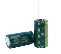 20 condensadores electrolíticos de aluminio de alta frecuencia y baja ESR: 25 V, 35 V, 50 V, 63 V, 100 V, 160 V, 200 V, 250 V, 450 V, 68 UF, 4700 UF y 10 000 UF.(200V470UF 18X40MM)