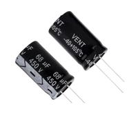 20 condensadores electrolíticos de inserción directa de 68 UF, 450 V, 18 x 30 mm, 450 V, 68 UF, 68 U