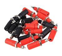 20 Conectores Banana de 4 mm, Cable para Altavoz de 4 vías, Color Negro y Rojo