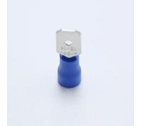 20 conectores eléctricos preaislados de 6,3 mm con terminal de crimpado macho de 6,3 mm for cables de 16 AWG a 14 AWG (1,5-2,5 mm²), Imáx.: 15 A