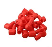 20 cubiertas de terminales de batería de goma roja aislantes de 12 x 20 mm para coche, camión, SUV, motocicleta, marino, ATV, barco, generador