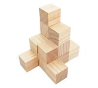 20 cubos de madera natural 4 cm, bloques cuadrados pino sin terminar for hacer rompecabezas, pintar y manualidades Para Manualidades Y Tallado