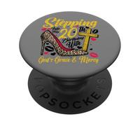 20 Cumpleaños Queen Stepping God'S Grace Mercy 20 Years Old PopSockets PopGrip Adhesivo