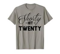 20 Cumpleaños Shorty Hit Veinte Divertido 20 Años Regalo Camiseta