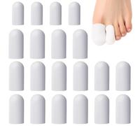 20 dedos, protectores de dedos de silicona, almohadillas blandas para ampollas, callos y dedos en martillo.