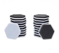 20 deslizadores para muebles con almohadillas de plástico para alfombras y suelos de madera, ayudan a mover muebles pesados sin problemas, incluyendo mesas, sofás, camas