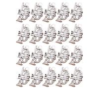 20 dijes de instrumento musical de cinta de casete retro en plata antigua para joyas creativas y manualidades de estilos tibetanos