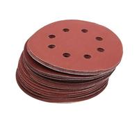 20 discos de lija redondos 5 pulgadas y 125 mm con 8 agujeros, grano 40-2000, for lijadora orbital, pulido madera metal (grano 80)(40grit)