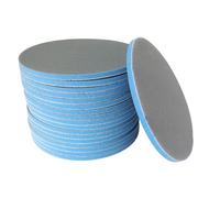 20 discos de molienda de espuma para pulir pintura de coche, piezas de pulido de 150 mm, papel de lija de esponja azul, disco de lijado esponjoso