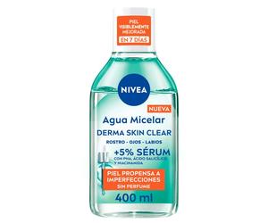 ¡20% DTO! Derma Skin Clear Agua Micelar con Sérum 400 ml