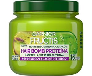 ¡20% DTO! Fructis Mascarilla Capilar Nutri Rizos Hair Bomb Proteína 300 ml