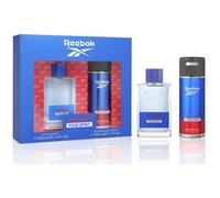 Reebok Move Your Spirit Estuche Regalo Perfumes Hombre Pack de 2 Piezas Eau de Toilette 100ml y Desodorante Body Spray 150ml con Vaporizador Set Fragancia Masculina, Marina y Fresca Colonia Hombre