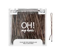 ¡20% DTO! Oh My Hair Caja 100 Horquillas Pelo Castaño