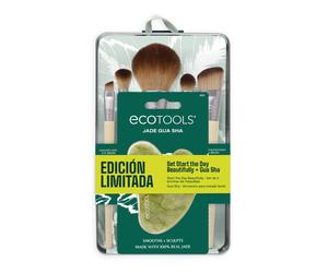 ¡20% DTO! Set de Brochas Start the Day Beautifully + Gua Sha