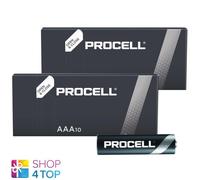 20 Duracell Procell AAA Alcalina Profesional LR03 Baterías 1.5V Exp 2033 NUEVO