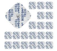 20 Electrodos Boston Tech compatibles con electroestimuladores Beurer, Vitalcontrol | Pads para TENS EMS con conector de botón 3,5 mm + 5x5 cm | (20 x 5x5 cm)