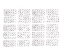 20 electrodos de 10x5 cm axion® | Compatibles con electroestimuladores COMPEX | Parches TENS EMS de recambio reusables y autoadhesivos | Conector botón snap de 3,75 mm