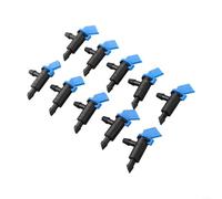 20 emisores de goteo de jardín compatibles con herramientas de perforación de agujeros de 3 mm y adecuados para conexión a tubos capilares de 4 mm o 7 mm (azul)