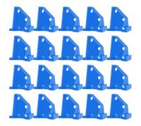 20 espaciadores de suelo laminado, herramientas de instalación de vinilo de madera dura, cuñas de espacio de 1/4 y 1/2 pulgadas para kit de colocación de suelos flotantes de madera compuesta (azul)