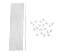20 estacas de soporte para plantas con clips, estacas acrílicas fiables para mantener la forma del crecimiento (40 cm)