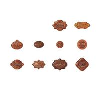 20 etiquetas de cartulina de aspecto envejecido, elegantes 10 diseños para álbumes de recortes para diarios y recordatorios identificadores de papel