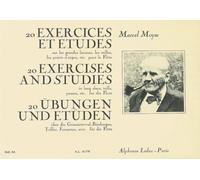 20 exercises et etudes sur les grandes liaisons, les trilles, les points d'orgue, etc. pour la flute