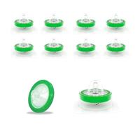 20 filtros de jeringa PES, filtro de jeringa hidrofílico, 0,22 μm, filtro de jeringa de laboratorio, estériles, Syringe, 0,22 μm, 33 mm de diámetro, Female Lure Lock+Male Lure Slip