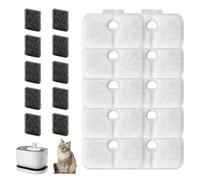 20 filtros para fuente de gatos, filtro de carbón activo 3 en 1 para PetSafe, Dockstream PLWF105 PLWF115 PLWF005, intervalo de cambio de 4 semanas, dispensador de agua