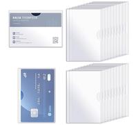 20 fundas protectoras para tarjetas de crédito, 9,4 x 6 cm, resistentes al agua y transparentes, fundas duraderas para tarjetas de crédito, tarjetas de crédito, tarjetas de crédito, otras tarjetas de