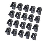 20 ganchos antirrobo de instalación simple para estantes minoristas, universales, 6 mm, durabilidad, ABS, organizadores de ganchos de fábrica