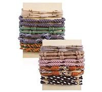 20 gomas elásticas para el pelo para el pelo, pulseras para el pelo, pulseras para coleta