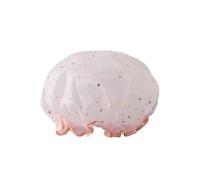 20 gorros de ducha doble capa for adultos y mujeres, impermeables, aptos for cocina, baño uso doméstico Para Hogares, Hoteles(Pink)