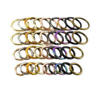 20 Hebillas de Metal con Resorte y Anillo en O: Cierre de Gancho a presión versátil for Bolsos, Carteras, Cinturones y proyectos de Bricolaje de PU.(Brass,10mm)