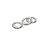 20 Hebillas de Metal for Monedero, con Resorte, Anillo Redondo, mosquetón, Gancho a presión, Cierre de Llavero, Accesorios for Bolso de joyería DIY(Silver 25mm)