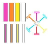 20 herramientas de lectura para dislexia, 8 tiras de lectura guiadas con 6 resaltadores de dedos, 6 anillos de dedos, superposiciones de texto coloridas para TDAH y lectores tempranos