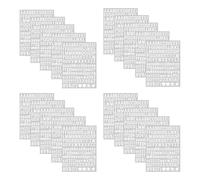 20 hojas blancas letras adhesivas, letras adhesivas, números autoadhesivos para pegar, letras adhesivas, letras adhesivas resistentes a la intemperie, para tarjetas de felicitación, manualidades