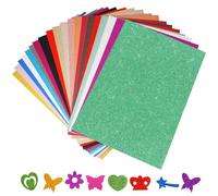 20 Hojas Cartulina Purpurina 21x29.7cm Cartulina A4, Cartulinas Colores Manualidades, 250g/m² Papel Brillante para Manualidades, Folios de Colores, 20 Colores, No Autoadhesivo Coloured Card