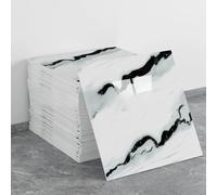 20 hojas de azulejos de pared autoadhesivos de mármol, 30 x 30 cm, PVC, impermeables, paneles de pared de ducha para cocina, baño, decoración del hogar (estilo 51)