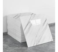 20 hojas de azulejos de pared autoadhesivos de mármol, 30 x 30 cm, PVC, impermeables, paneles de pared de ducha para cocina, baño, decoración del hogar (estilo 43)