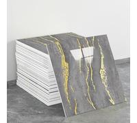 20 hojas de azulejos de pared autoadhesivos de mármol, 30 x 30 cm, PVC, impermeables, paneles de pared de ducha para cocina, baño, decoración del hogar (estilo 69)