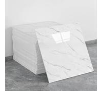 20 hojas de azulejos de pared autoadhesivos de mármol, 30 x 30 cm, PVC, impermeables, paneles de pared de ducha para cocina, baño, decoración del hogar (estilo 14)