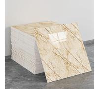 20 hojas de azulejos de pared autoadhesivos de mármol, 30 x 30 cm, PVC, impermeables, paneles de pared de ducha para cocina, baño, decoración del hogar (estilo 28)