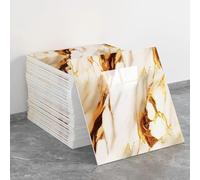 20 hojas de azulejos de pared autoadhesivos de mármol, 30 x 30 cm, PVC, impermeables, paneles de pared de ducha para cocina, baño, decoración del hogar (estilo 35)