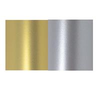 20 Hojas de Papel A4 plateado y dorado nacarado de doble cara 120gsm Adecuado para impresoras de inyección de tinta y láser 10 de cada uno
