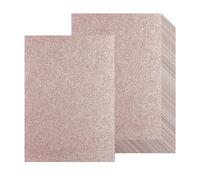 20 hojas de papel de cartulina con purpurina de oro rosa A4, papel grueso con purpurina de 250 g/m², cartulina brillante para álbumes de recortes, proyectos de arte, tarjetas de felicitación, boda,